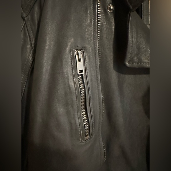 Leather Moto Jacket Wilson’s Vintage Line L - Picture 6 of 9